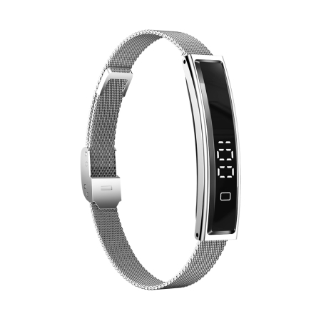 Bratara Inteligenta iSEN B3, Alb, Otel inoxidabil, 18mAh, Monitorizare Ritm Cardiac & Oxigen din Sange, Urmarire Somn & Activitate, Sanatate Feminina, Asistent AI, Incarcare Magnetica [6]