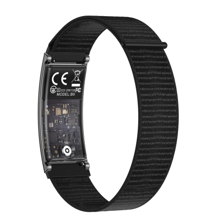 iSEN B9 Okoskarkötő, Fekete, 0.66" OLED, Bluetooth 5.3, Pulzusmérő, SpO2, HRV, Alvásfigyelés, IPX8 [1]