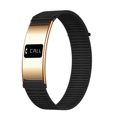 News - iSEN B8 Smart Watch, Gold with Black bracelet, Fabric, Heart Rate & Blood Oxygen Monitoring, Pressure Detection, Sleep & Activity Tracking, Female Health, 33mAh, BLE 5.3, Magnetic Charging