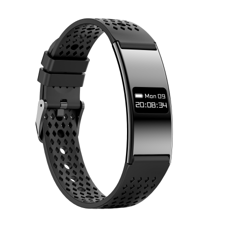 iSEN B8 Ceas Inteligent, Negru cu bratara Gri, Silicon, Ritm Cardiac & Oxigen Sange, Detectare Presiune, Urmarire Somn & Activitate, Sanatate Femei, 33mAh, BLE 5.3, Incarcare Magnetica [2]