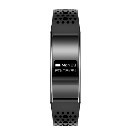 iSEN B8 Ceas Inteligent, Negru cu bratara Gri, Silicon, Ritm Cardiac & Oxigen Sange, Detectare Presiune, Urmarire Somn & Activitate, Sanatate Femei, 33mAh, BLE 5.3, Incarcare Magnetica [4]