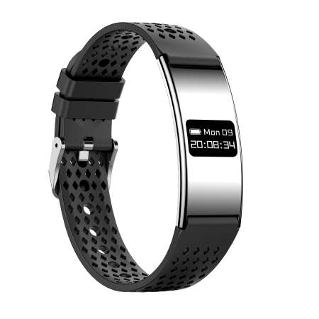 iSEN B8 Okosóra, Feher, Szürke szíjjal, Szilikon, Pulzusszám & Véroxigén Mérés, Nyomásérzékelés, Alvás & Aktivitás Követés, Női Egészség, 33mAh, BLE 5.3, Mágneses Töltés [2]