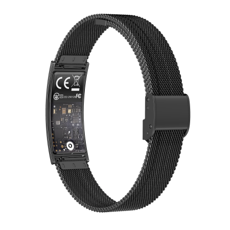 iSEN B8 Ceas Inteligent, Negru cu bratara Gri, Aliaj de zinc, Ritm Cardiac & Oxigen Sange, Detectare Presiune, Urmarire Somn & Activitate, Sanatate Femei, 33mAh, BLE 5.3, Incarcare Magnetica [4]