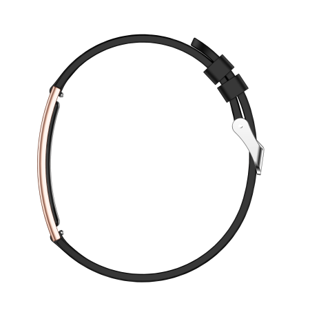 iSEN B8 Ceas Inteligent, Roz cu bratara Neagra, Silicon, Ritm Cardiac & Oxigen Sange, Detectare Presiune, Urmarire Somn & Activitate, Sanatate Femei, 33mAh, BLE 5.3, Incarcare Magnetica [1]