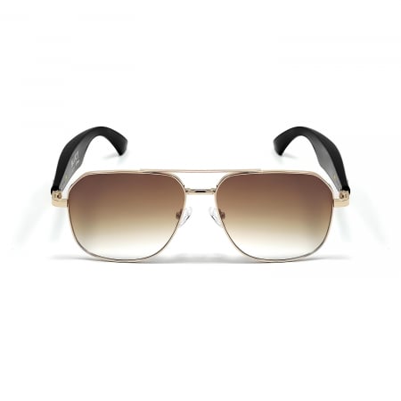 Lifestyle - Okos Napszemüveg iSEN GY100, Narancs Lencsék, AI Valós Idejű Fordítás, Polarizált Lencsék, Mikrofon, Kettős Hangszórók, Bluetooth, Zene, Hívások, Hangsegéd, Távirányító Kamera, Mágneses Töltés