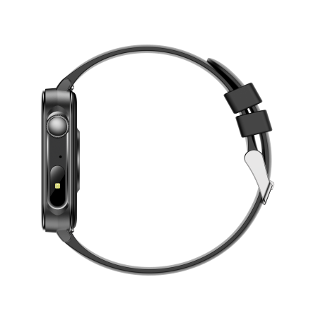 iSEN V96 Okosóra, Fekete, 1.83" HD, Pulzusszám, Vérnyomás, Véroxigén (SpO2), Hívás Funkció, 280 mAh, IP67, Szilikon Szíj, DaFit Alkalmazás, Zenevezérlés, Időjárás, Android 5.2 / iOS 9.0 [17]