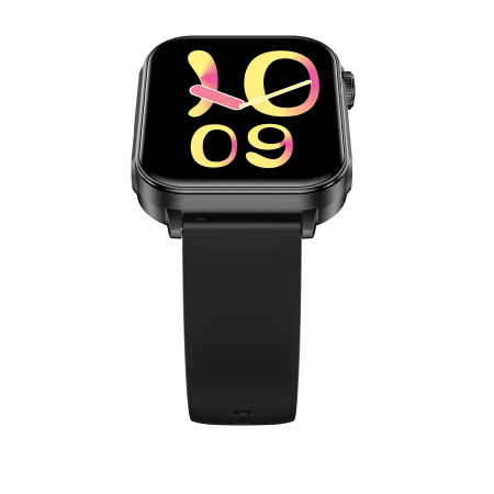 iSEN V96 Okosóra, Fekete, 1.83" HD, Pulzusszám, Vérnyomás, Véroxigén (SpO2), Hívás Funkció, 280 mAh, IP67, Szilikon Szíj, DaFit Alkalmazás, Zenevezérlés, Időjárás, Android 5.2 / iOS 9.0 [21]