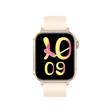 iSEN V96 Okosóra, Krém, 1.83" HD, Pulzusszám, Vérnyomás, Véroxigén (SpO2), Hívás Funkció, 280 mAh, IP67, Szilikon Szíj, DaFit Alkalmazás, Zenevezérlés, Időjárás, Android 5.2 / iOS 9.0 [7]