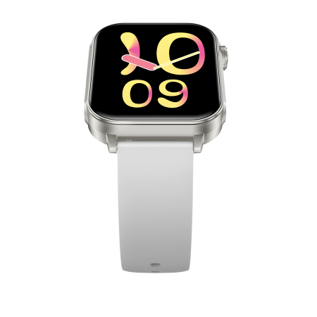 iSEN V96 Smartwatch, Alb, 1.83" HD, Ritm Cardiac, Tensiune Arteriala, Oxigen in Sange (SpO2), Functie Apel, 280 mAh, IP67, Curea Silicon, Aplicatia DaFit, Control Muzica, Vreme, Android 5.2 / iOS 9 [18]