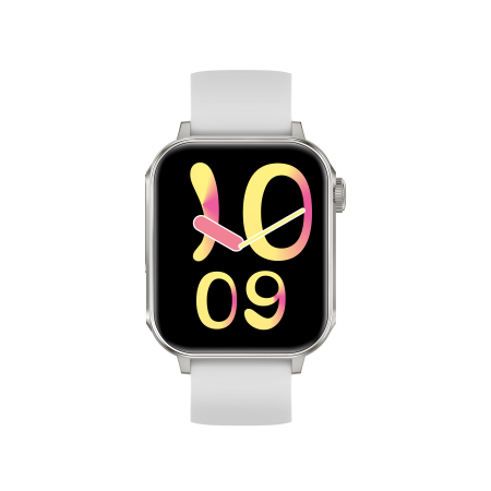 iSEN V96 Smartwatch, Alb, 1.83" HD, Ritm Cardiac, Tensiune Arteriala, Oxigen in Sange (SpO2), Functie Apel, 280 mAh, IP67, Curea Silicon, Aplicatia DaFit, Control Muzica, Vreme, Android 5.2 / iOS 9 [11]