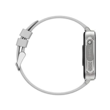 iSEN V96 Smartwatch, Alb, 1.83" HD, Ritm Cardiac, Tensiune Arteriala, Oxigen in Sange (SpO2), Functie Apel, 280 mAh, IP67, Curea Silicon, Aplicatia DaFit, Control Muzica, Vreme, Android 5.2 / iOS 9 [15]