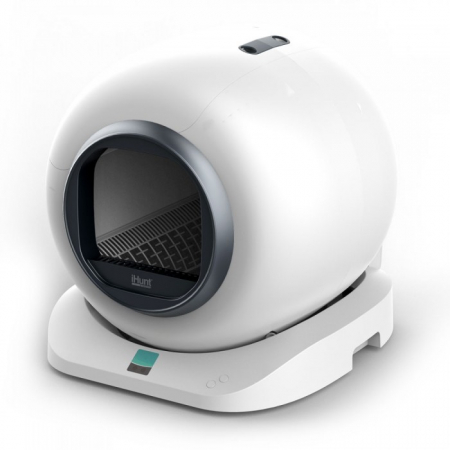Accessories - iHunt Smart Cat Litter V4 Automatic Litter Box for Cats, Wi-Fi Control, Sterilization, Sensors, Grey