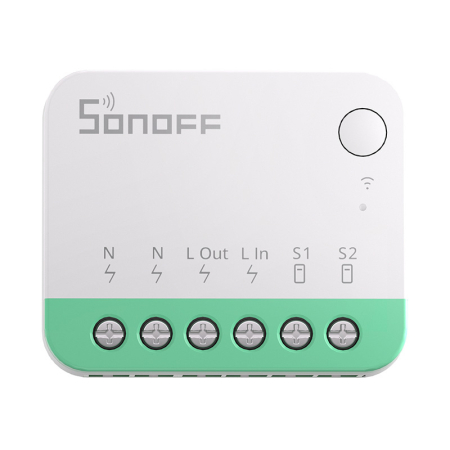 Mini-comutator WiFi inteligent Sonoff MINIR4M Matter (HomeKit, SmartThings, Home Assistant). [1]