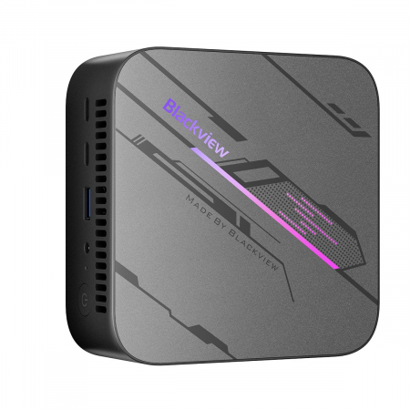 Mini PC Blackview MP100 Fekete, AMD Ryzen 5 7430U, akár 4.3GHz, 16GB DDR4, 512GB SSD, Windows 11 Home, WiFi 6, 4K 144Hz UHD [1]