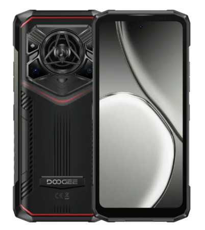 Telefoane Rezistente - Telefon mobil Doogee Blade 20 Pro, Rosu, 4G, 6.6" HD+ IPS 90 Hz, 24 GB RAM (6 GB + 18 GB Extensibili), 256 GB ROM, 50 MP, Android 15, Unisoc T7200, Night Vision, 11 800 mAh battery, 18 W, Dual SIM