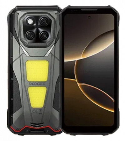 Mobiltelefon Doogee V Max LR Pro, Fekete, lézeres távolságmérő, 5G, 6.78'' FHD+ 120Hz, 36GB RAM (16GB + 20GB bővíthető), 1TB ROM, Android 15, 200MP + 64MP éjjellátó, 30000mAh, 80W, Dual SIM