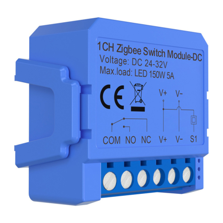 Modul de comutare ZigBee Avatto ZWSM16-DC32V-1 cu un canal si un contact fara potential [1]