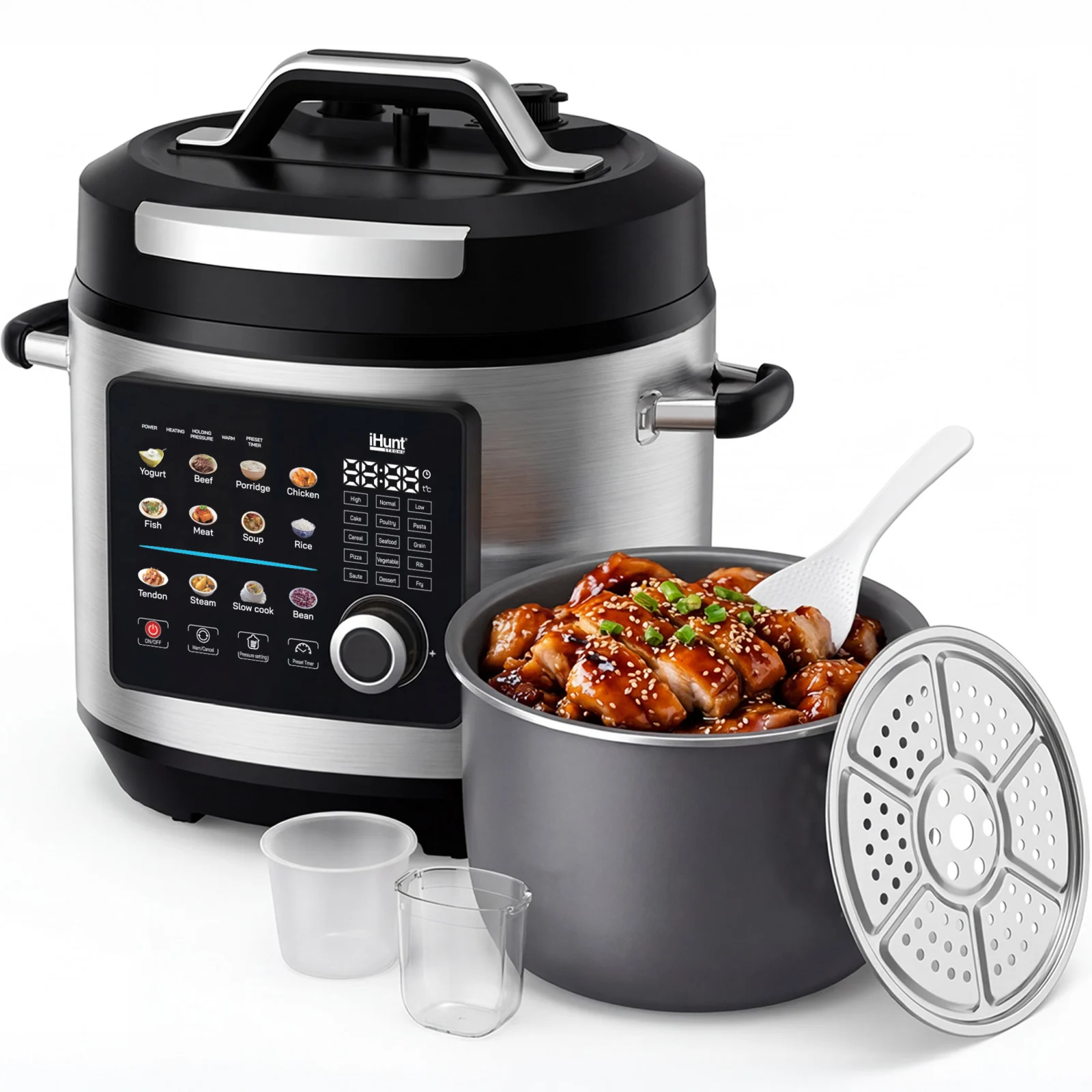 iHunt Bro Multicooker 8L Ultra Elektromos Kukta, 8L, Multicooker, Prémium Rozsdamentes Acél, Digitális Vezérlés [2]