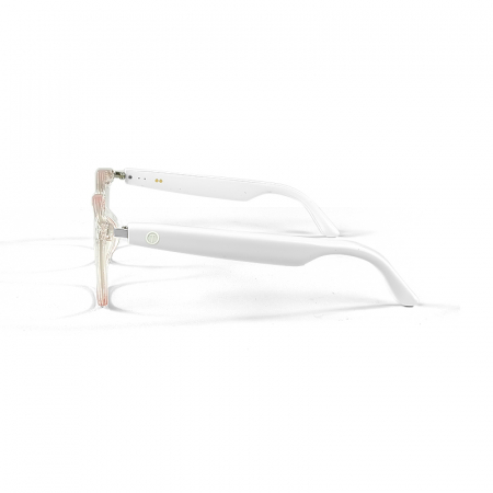 Ochelari de soare smart iSEN GS03, Rama transparenta, Lentile polarizate UV400, Unisex, Microfon si difuzor incorporat, Muzica si apeluri Bluetooth, Asistare vocala [3]