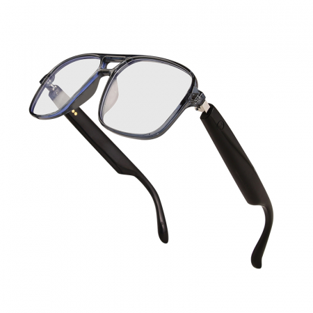 iSEN GS10 Okos napszemüveg, Polarizált lencsék, Unisex, Beépített mikrofon és hangszóró, Bluetooth zene és hívások, Hangasszisztens [1]