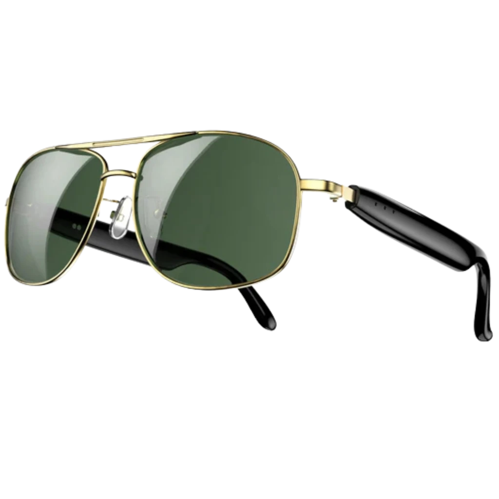 Gadgets 1 - Ochelari Inteligenți Blackview D1 Pro, Auriu, Apeluri Bluetooth, Difuzoare Stereo, Asistent Vocal, Protecție UV, IP54