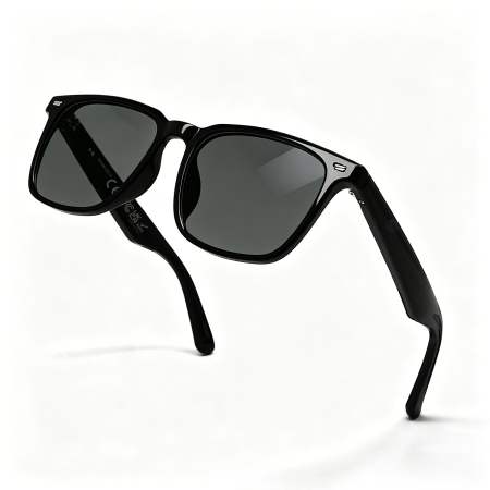 Ochelari Inteligenți iSEN GM86, Negri, AI Translation, Bluetooth 5.4, Apeluri Bluetooth, Muzică, Asistent Vocal, Control Tactil, Protecție Lumină Albastră și UV [3]