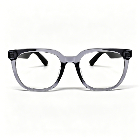 Ochelari Inteligenți iSEN GM80, Albi cu Lentile Transparente, Traducere AI, Bluetooth 5.4, Asistent Vocal, Apeluri și Muzică, Control Tactil, Încărcare Magnetică Duală, Protecție UV [1]