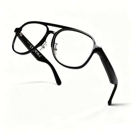 Ochelari Inteligenți iSEN GM82, Lentile Transparente, Traducere AI, Bluetooth 5.4, Apeluri, Muzică, Asistent Vocal, Control Tactil, Protecție UV și Lumină Albastră [1]