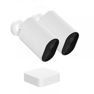 Wireless Surveillance Cameras - Pachet 2 camere de supraveghere wireless Xiaomi IMILAB EC2 cu Gateway Alb