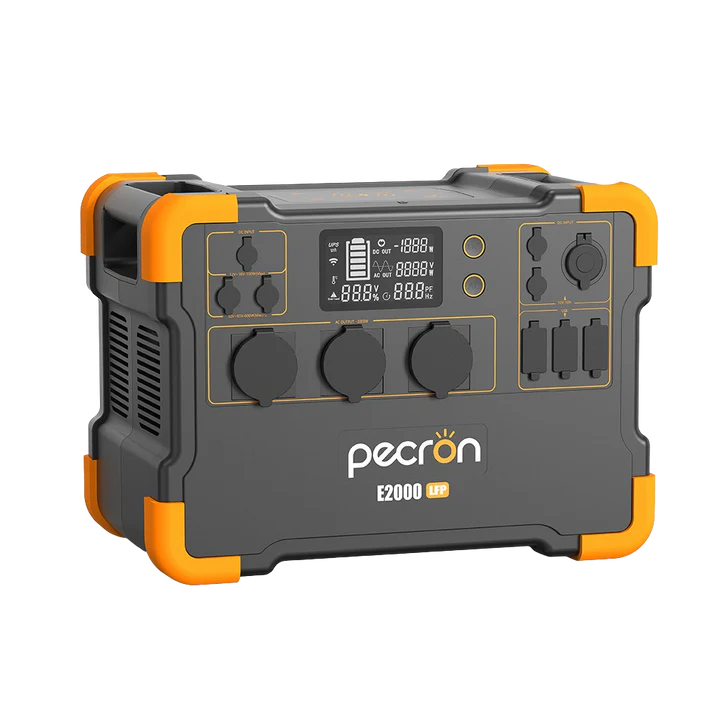Portable Electric Charging Station PECRON E2000LFP, 1920Wh, 2000W, 230V, Digital Display, Fast Charging, LiFePO4 Battery, Dual MPPT Controller, 13 Outputs, BMS Protection [1]