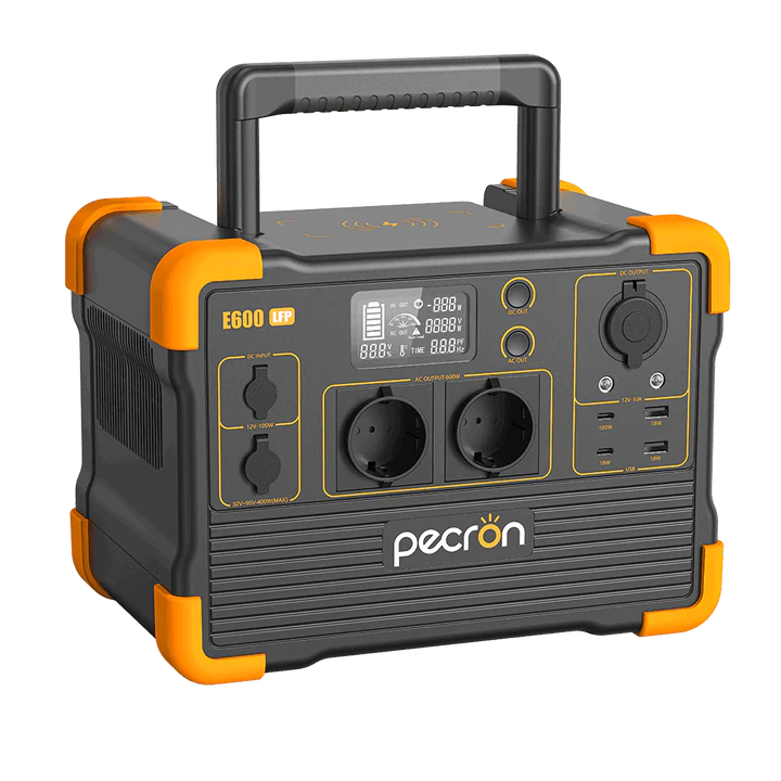 Statii de alimentare Pecron - Statie de incarcare electrica portabila PECRON E600LFP, 614Wh, 1200W, 230V, Ecran LCD, Incarcare Rapida, Baterie LiFePO4