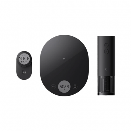 Best Deals - Set de bucătărie Xiaomi Mijia: timer digital inteligent pentru gatit, cântar de bucătărie, deschizător electric pentru sticle de vin. Funcționează cu aplicația Mijia