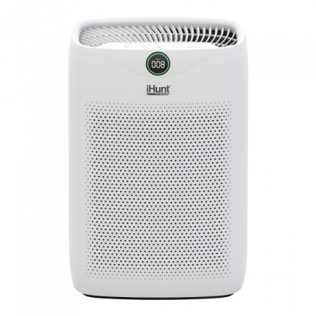 Smart Home - Purificator de aer iHunt Air Purifier Smart 200 m³/ h, Wi-Fi, filtru True HEPA, functie Ionizare