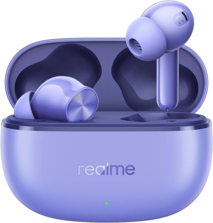 Wireless headphones - Realme Buds T200 Lite In-Ear Headphones, Purple, True Wireless, Bluetooth 5.4, Noise Reduction, Up to 48h Battery