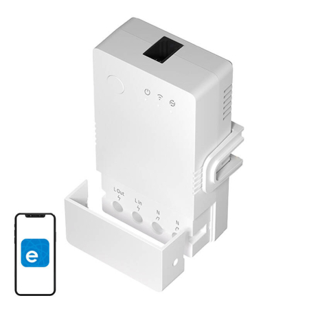 Gadgets - Releu Wi-Fi cu functie de masurare a temperaturii si umiditatii Sonoff THR316 TH Origin