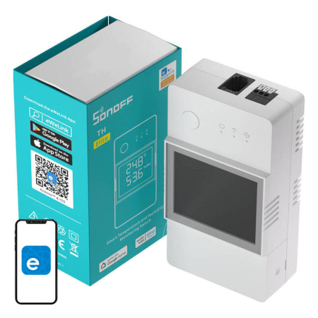 Gadgets - Releu Wi-Fi cu functie de masurare a temperaturii si umiditatii Sonoff THR316D TH Elite