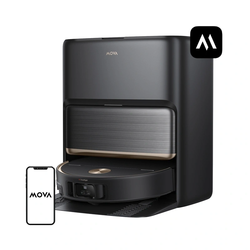 Gadgets - Robot de curatenie MOVA V70 Ultra Complete (negru)