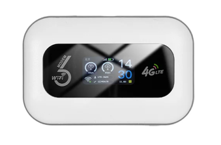 Noutati - Router WiFi Portabil iSEN WiFi 6 MiFi, Alb, 4G LTE Cat 4, WiFi 6, 300Mbps, Nano SIM, eSIM, UNISOC ASR1803SC, 2×2 MIMO, Display LCD, USB-C, 3000mAh