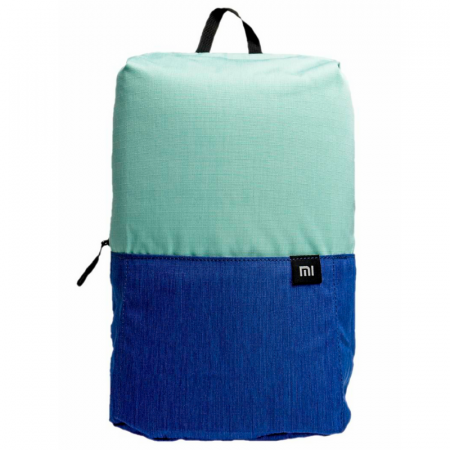 Lifestyle - Rucsac Xiaomi Mini Backpack Verde cu Albastru, 7 litri, Rezistent la apa si la uzura, Catarama ajustabila Nx Lite, Buzunar frontal