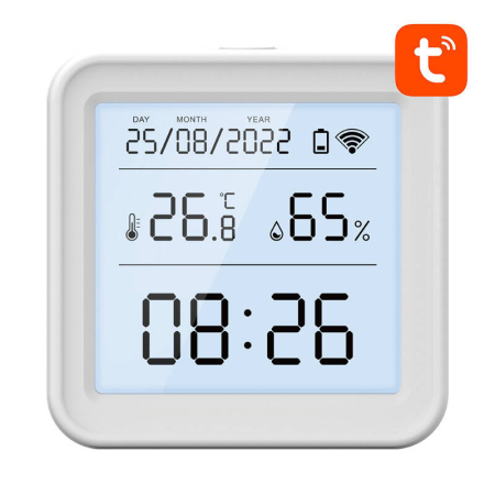 Senzor inteligent de temperatura si umiditate Wi-Fi Gosund S6 (ecran LCD, iluminare din spate) [2]