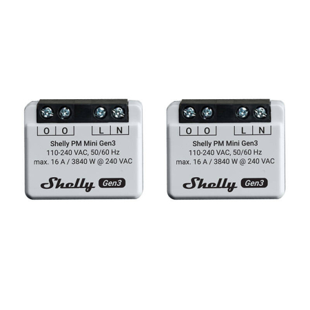 Gadgets - Set de 2 controlere Shelly PM Mini Gen3