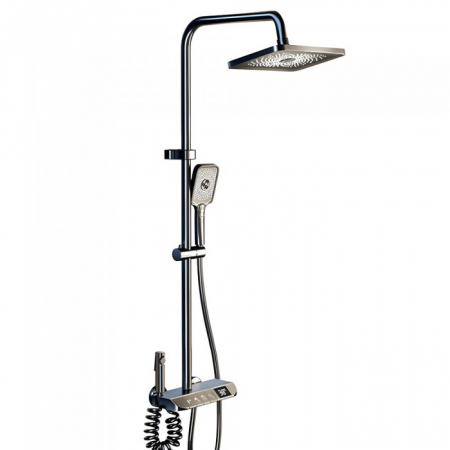 Smart Home - Set de duș smart, iHunt HP060GR, Display LED, afișaj digital, 4 moduri de curgere, ajustabil