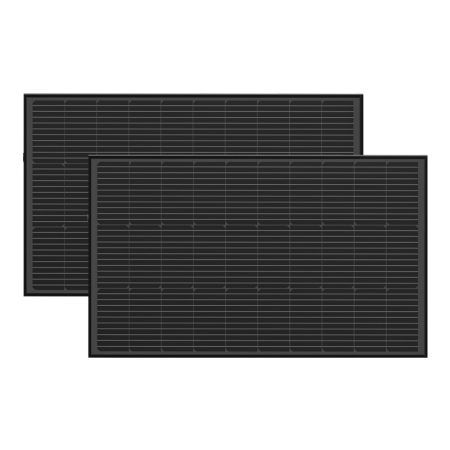 Panouri solare portabile - Set de panouri fotovoltaice 2x EcoFlow 100W (structura rigida)