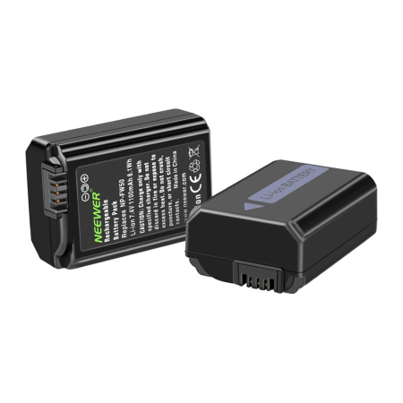 Set format din 2 baterii de schimb Sony si un incarcator NEEWER NP-FW50 [1]