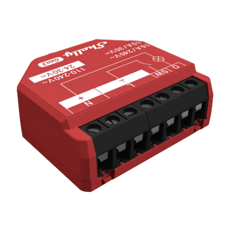 Shelly 1PM Gen3 Set de 4 controlere WiFi/Bluetooth [1]