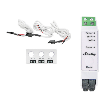 Smart Home - Shelly Pro 3EM-3CT63 WIFI 1/3-way contor de consum de energie