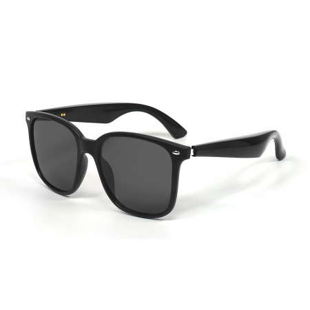 Smart Sunglasses iSEN GY500, Fekete lencsék, AI valós idejű fordítás, Kettős hangszórók, Panoráma hangzás, BT 5.4, Zenevezérlés, Hívások, Hangsegéd, Távvezérlés kamera, Mágneses töltés, Polarizált [1]