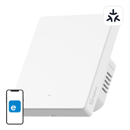 Smart Home - Smart wall switch SONOFF M5-1C-80W Matter (1-channel, to frame)
