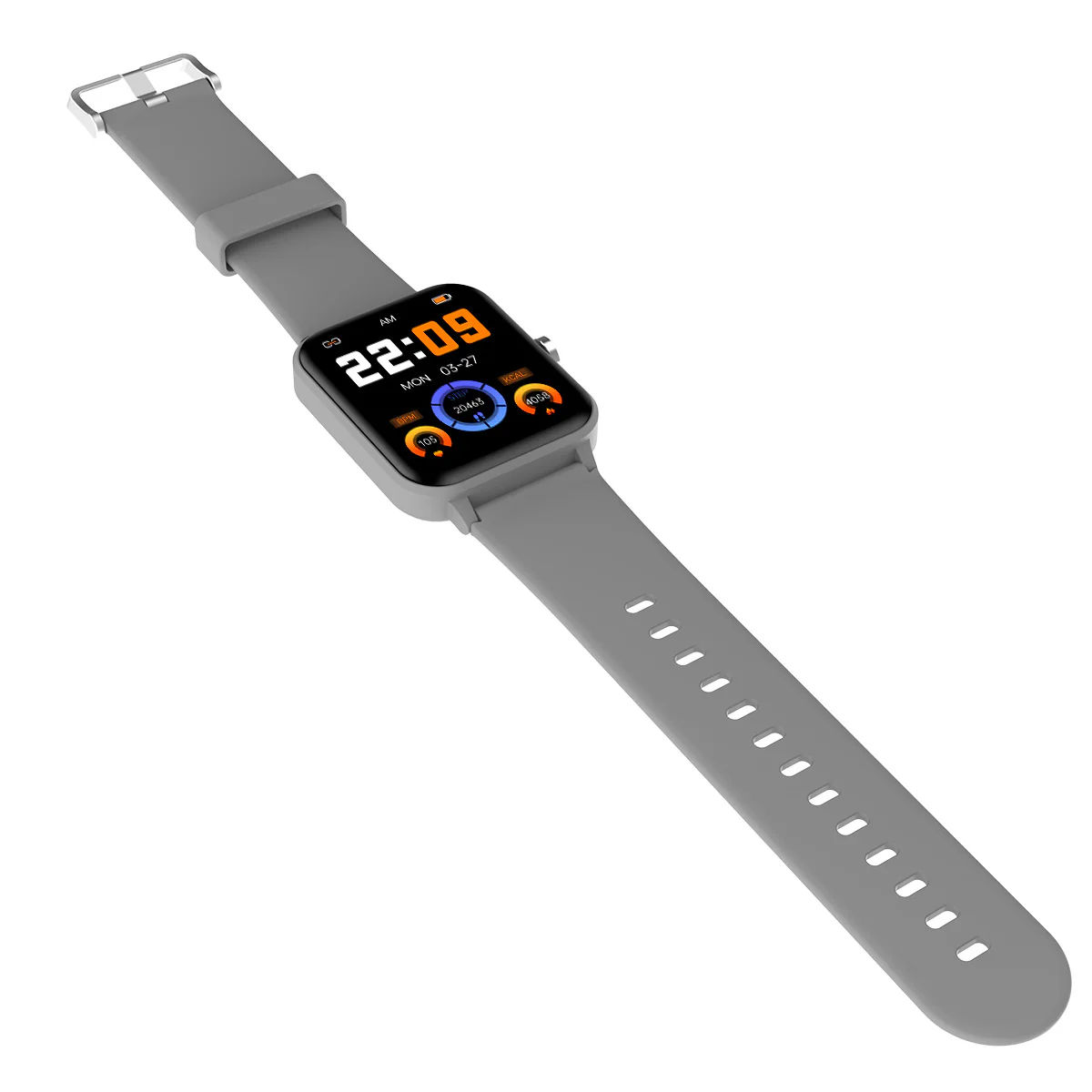 Smartwatch Blackview R30 Max, Grey, 1.91" TFT Touch screen, Voice Assistant, LED Flashlight, Heart Rate, Blood Oxygen, Sleep & Pressure Monitor, 450mAh [4]