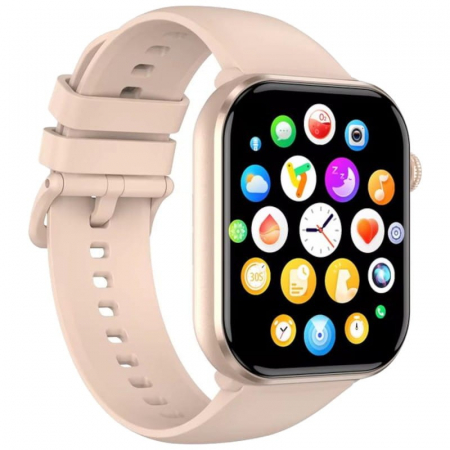 Fittness bands and watches - Blackview R60 Pink Smartwatch - 1.96 inch AMOLED Display, 800mAh Battery, Bluetooth Calls, Health and Fitness Tracking